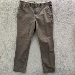 VTG J Crew Oarsman Pants Mens 36x31 Measured Chino 770 Gray Tag: 34x32*